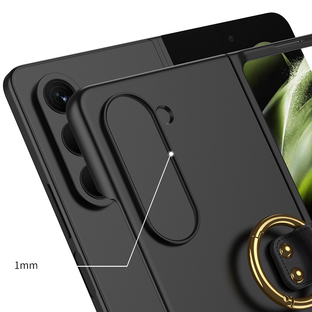 Galaxy Z Fold 5 Zore Kıpta Yüzüklü Flip Sert