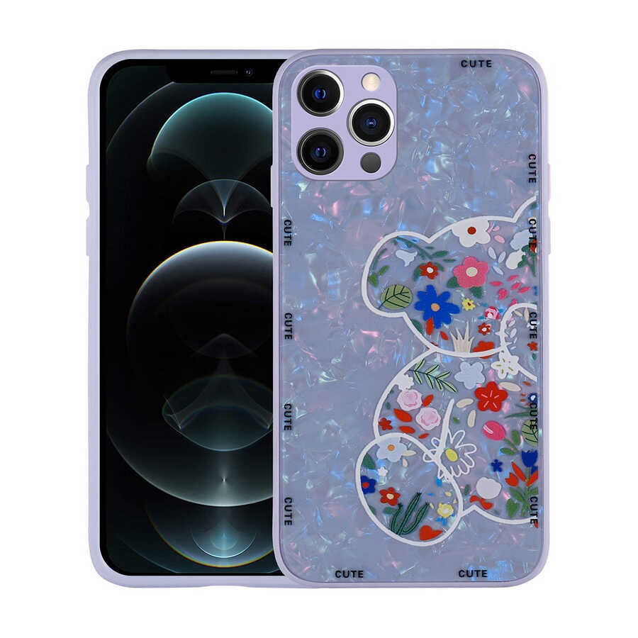 iPhone 12 Pro Desenli Sert Silikon Zore Mumila Kılıf