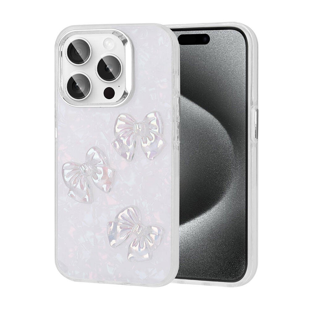iPhone 15 Pro Max Kabartma Figürlü Parlak Zore Eralli Silikon
