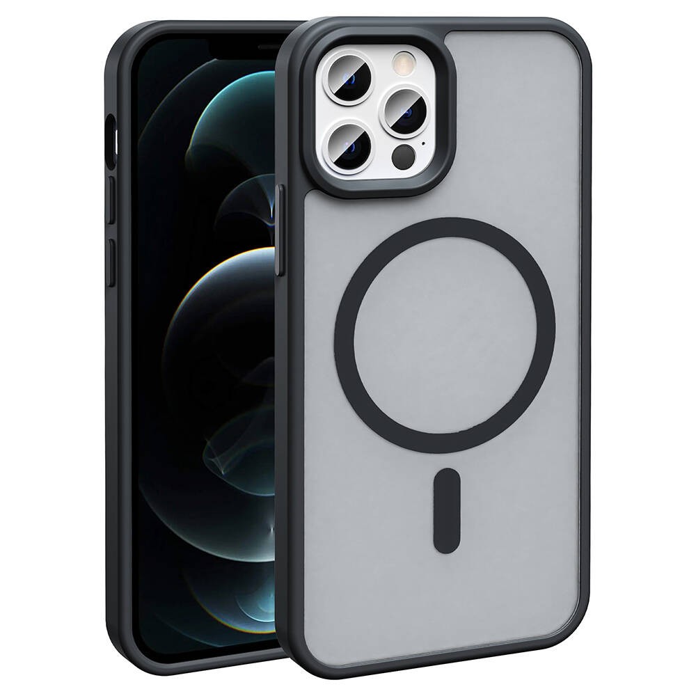 iPhone 11 Pro Max Case Magsafe Charging Featured Matte Back Surface Zore Sio Case