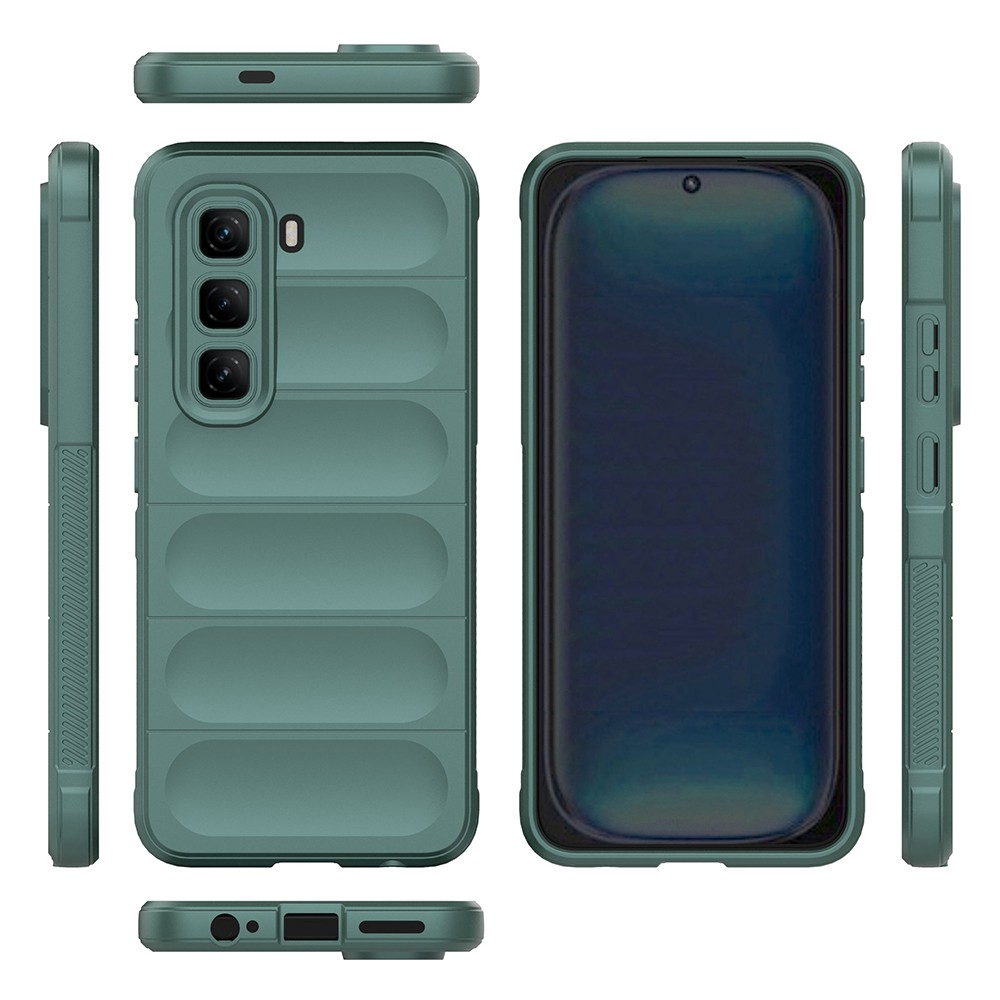 İnfinix Hot 50 Pro 4G Kılıf Esnek TPU Oyuklu Arka Yüzey Tasarımlı Zore Etnik Silikon Kapak
