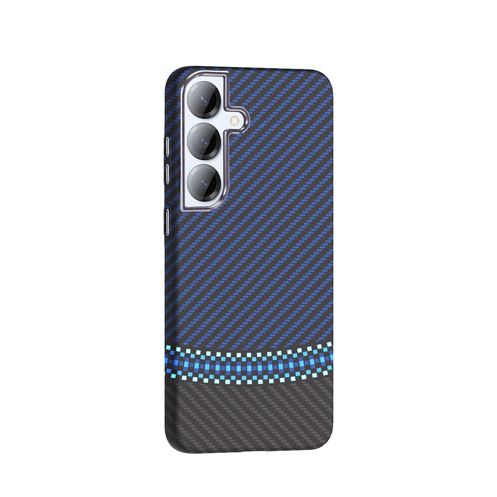 Galaxy S25 Kılıf M-safe Şarj Özellikli Karbon Fiber Görünümlü Zore Gros Kapak