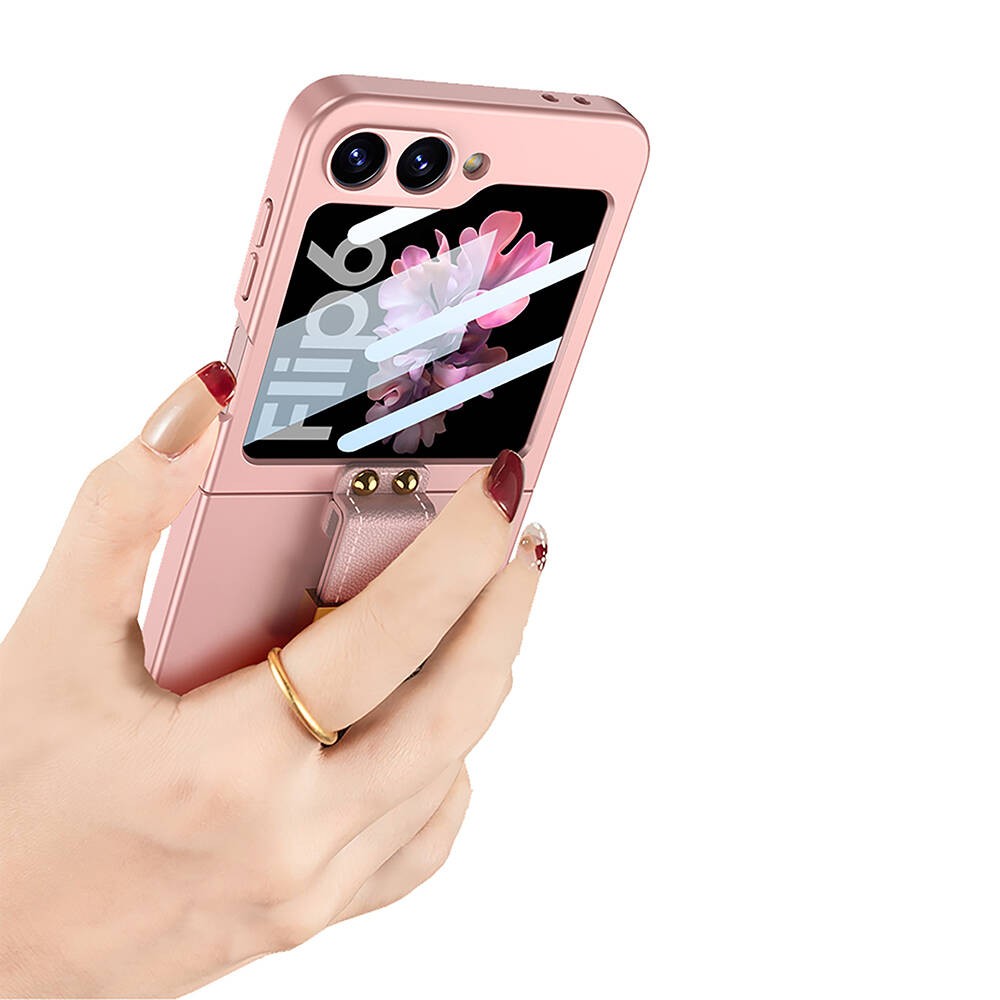 Galaxy Z Flip 6 Case Zore Z Letter Ring Cover