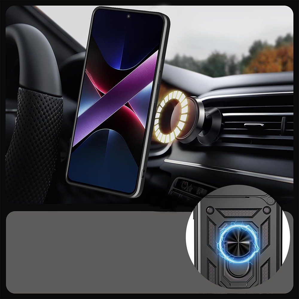 Honor 400 Kılıf Magnetik Standlı Kamera Korumalı Zore Sürgülü Vega Kapak