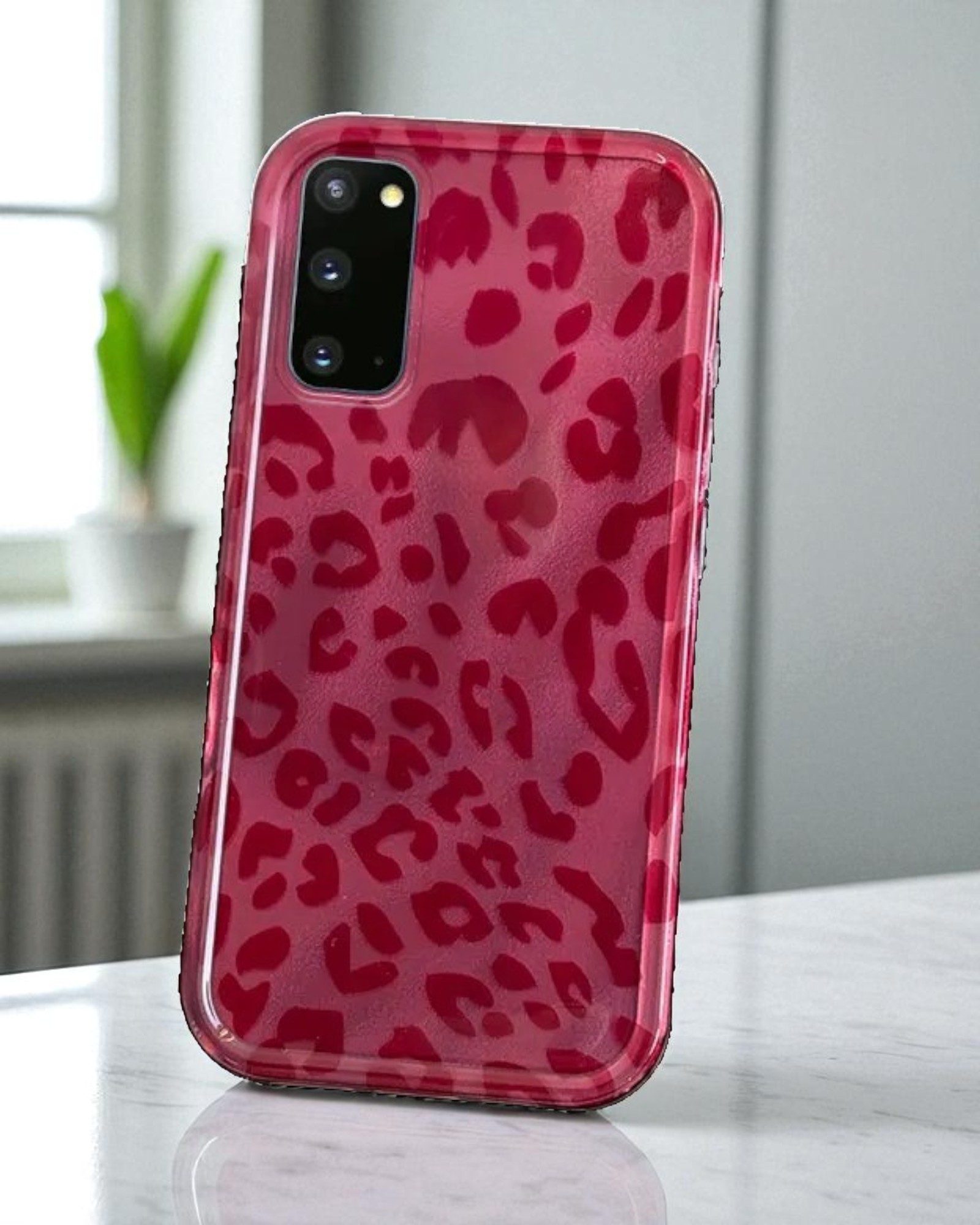 Samsung Galaxy S20 FE Uyumlu Leopar Desenli Zebana Luxe Silikon Kılıf