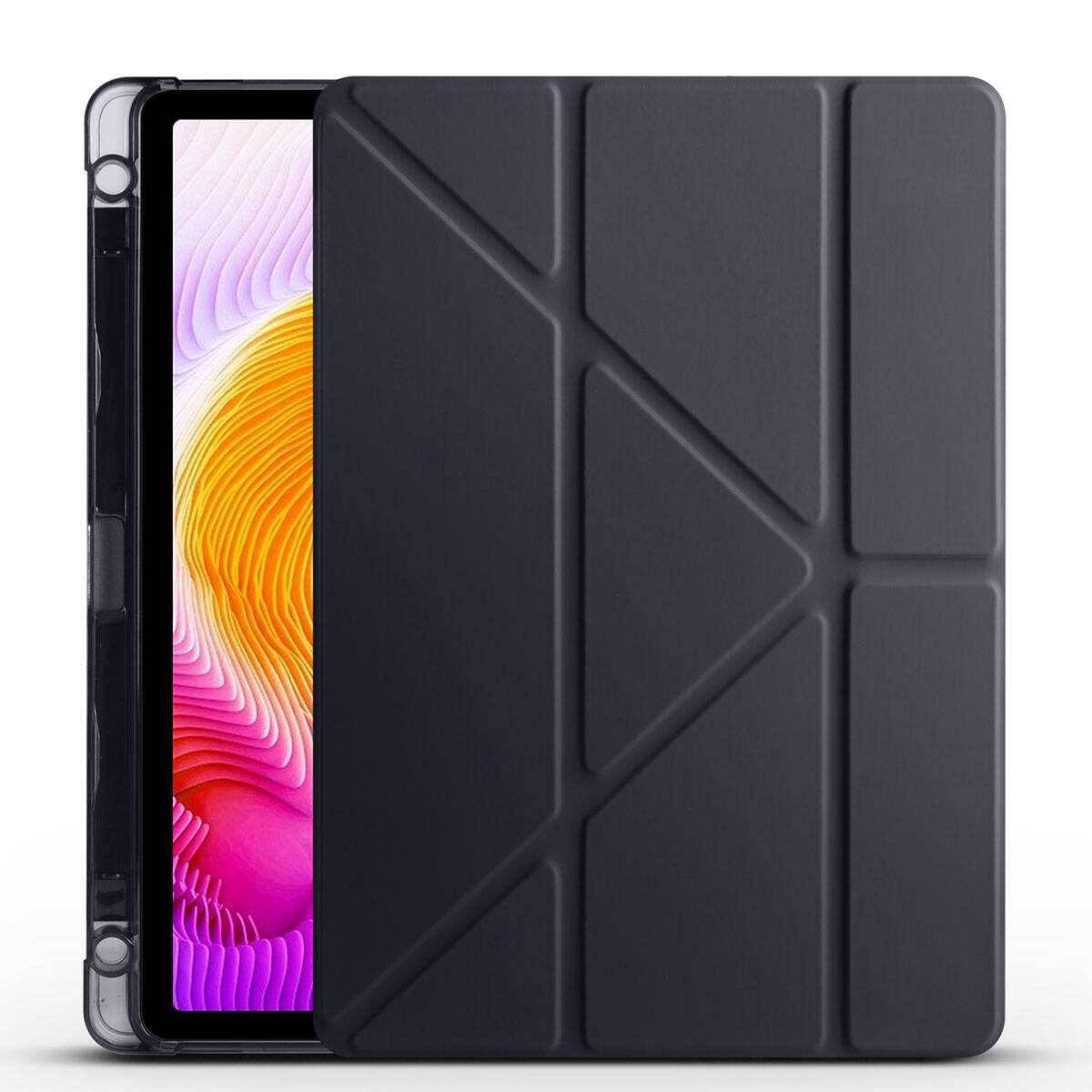 Xiaomi Redmi Pad SE  Zore Tri Folding Kalem Bölmeli Standlı