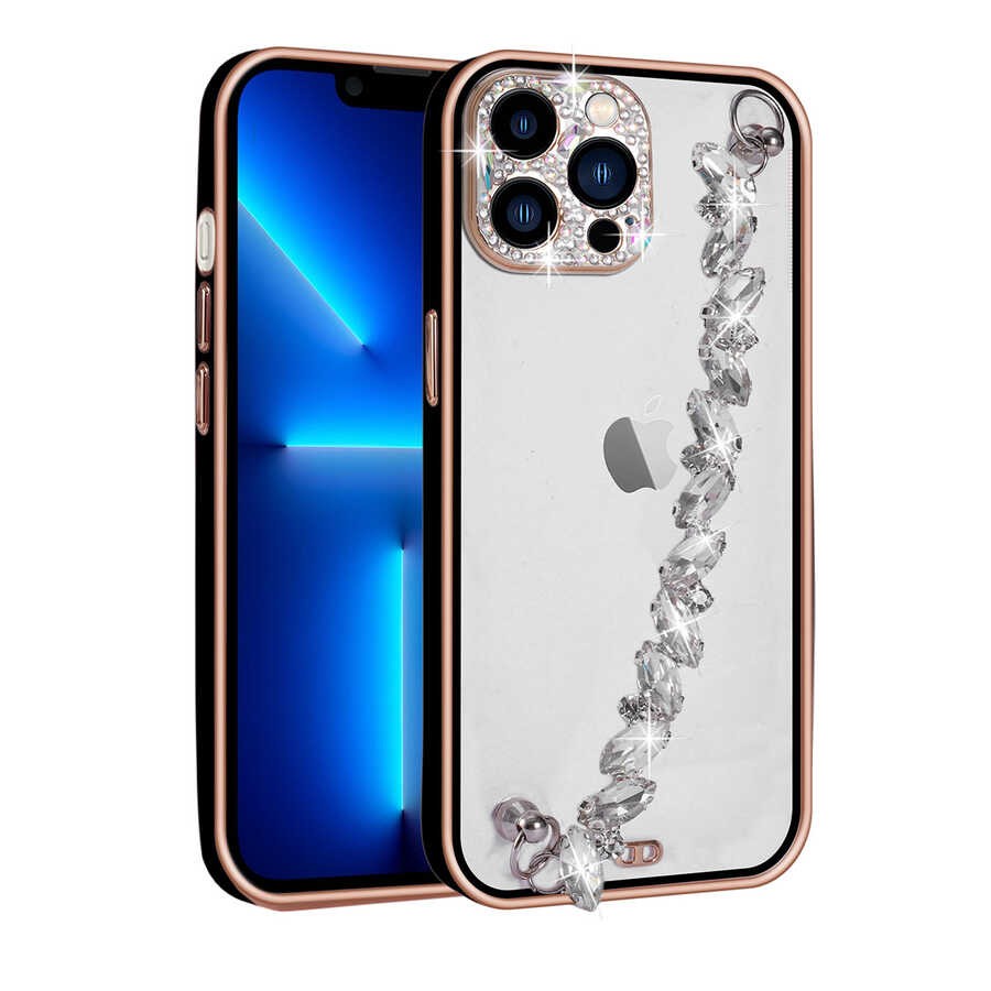 iPhone 12 Pro Taş Süslemeli Kamera Korumalı El Tutamaçlı Zore Blazer