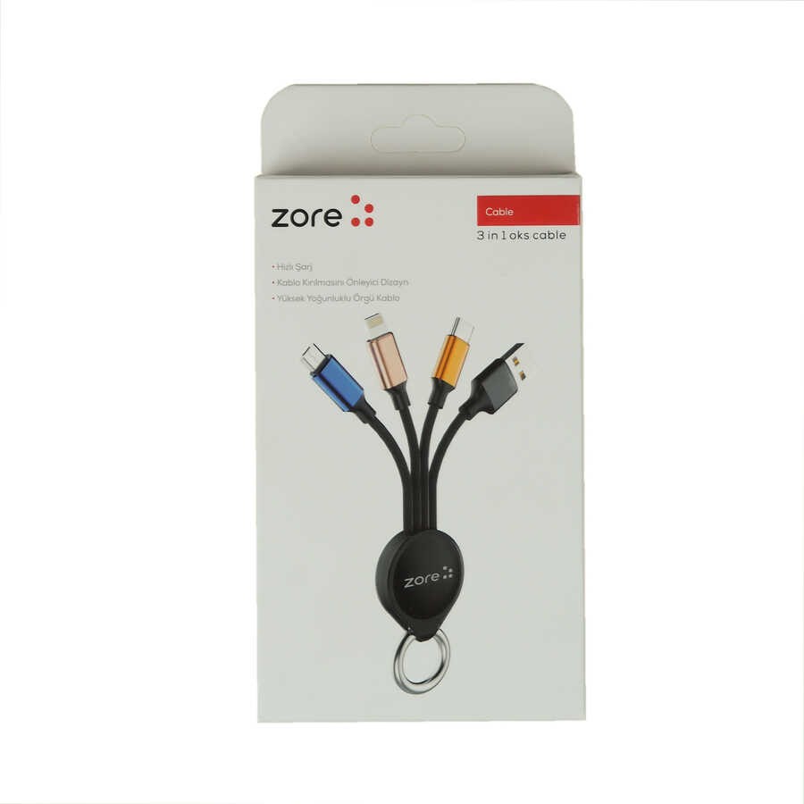 Zore OKS 3 in 1 USB Cable