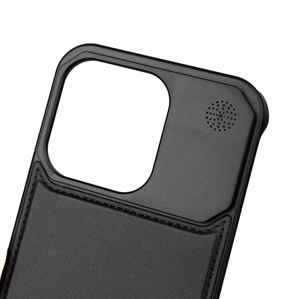 iPhone 14 Pro Max Uyumlu Magsafe Şarj Özellikli Mekanizmalı Koku Hazneli Zore Mostar Kapak