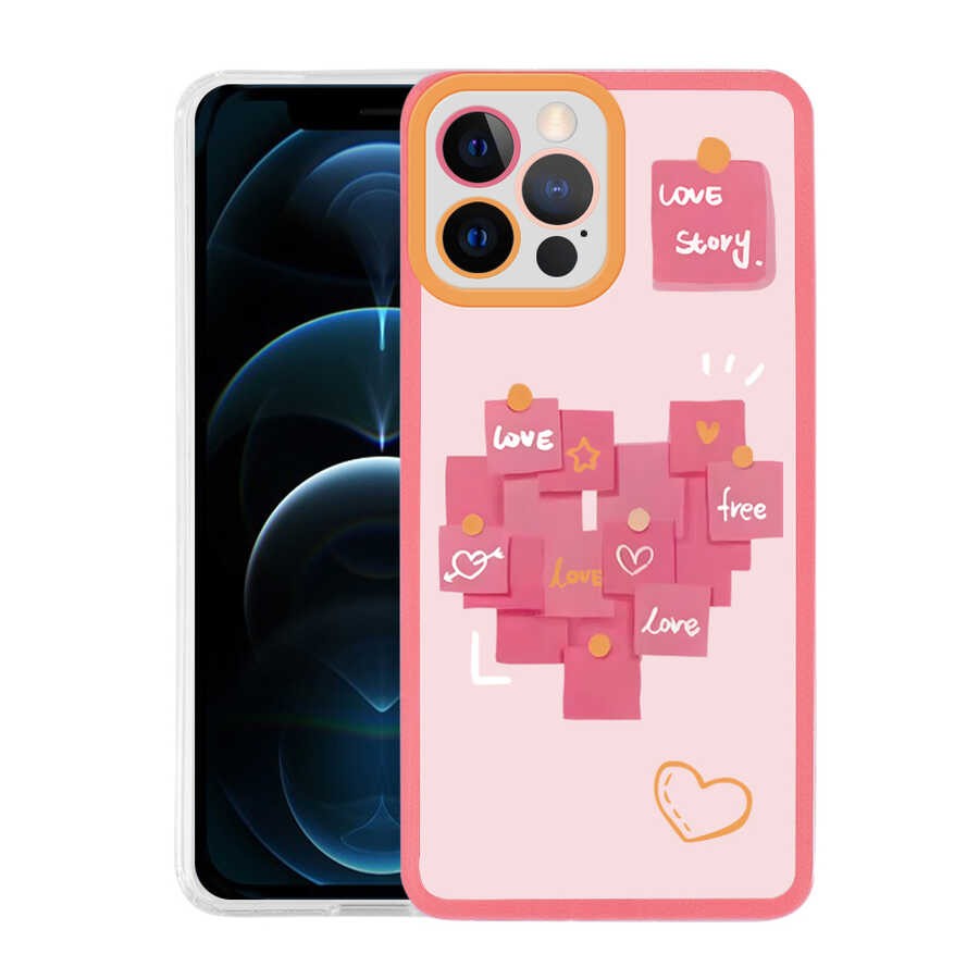 iPhone 12 Pro Zore M-Fit Desenli Kapak