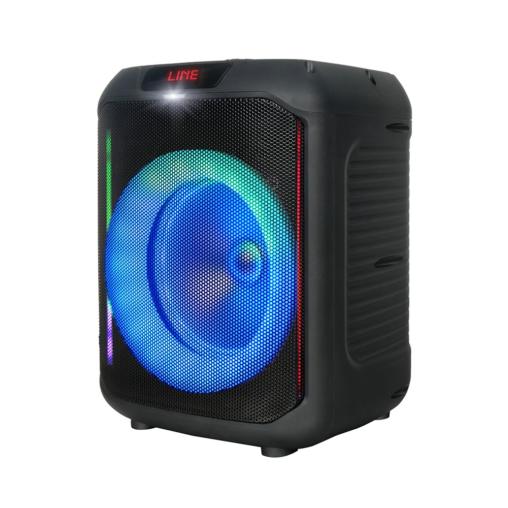 Rona GD-907 Dijital LED Göstergeli FM Radyolu Mikrofonlu RGB TWS 8 inç Stereo Bass Kablosuz Karaoke