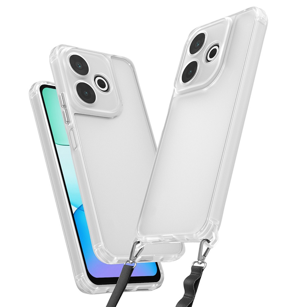 Xiaomi Redmi 13 4G Airbagli Takılabilir Askı Aparatlı Zore Snap Silikon Kılıf