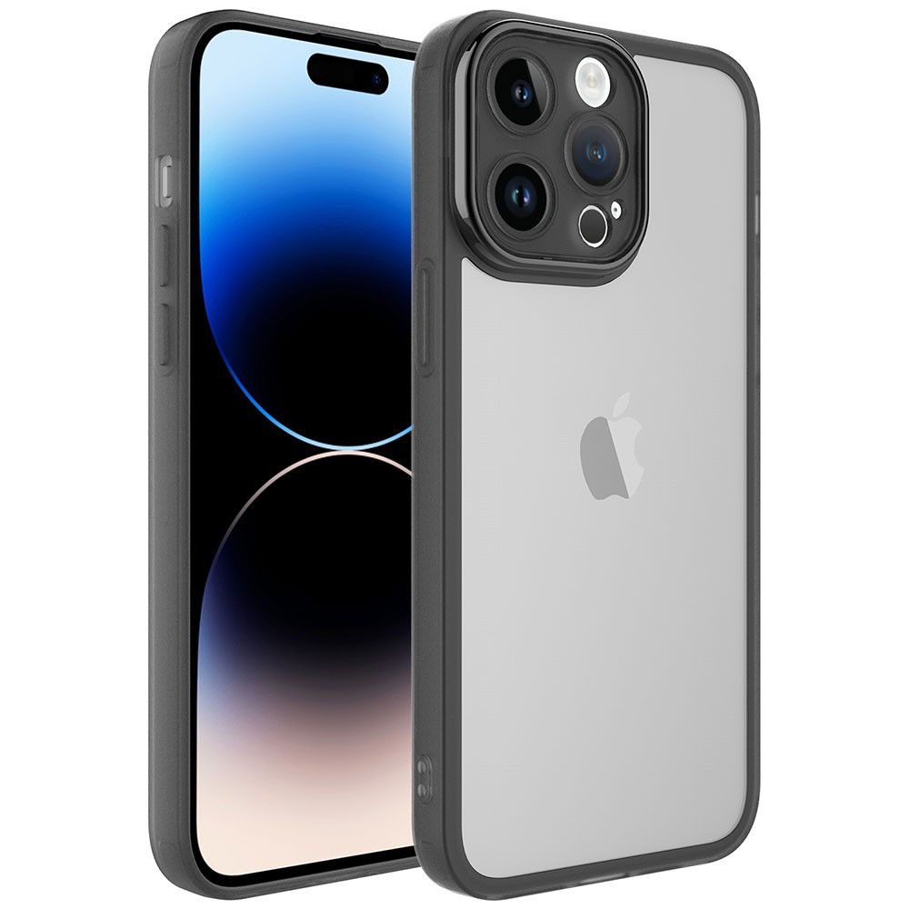 iPhone 14 Pro Max Uyumlu Kamera Korumalı Transparan Zore Post Kılıf