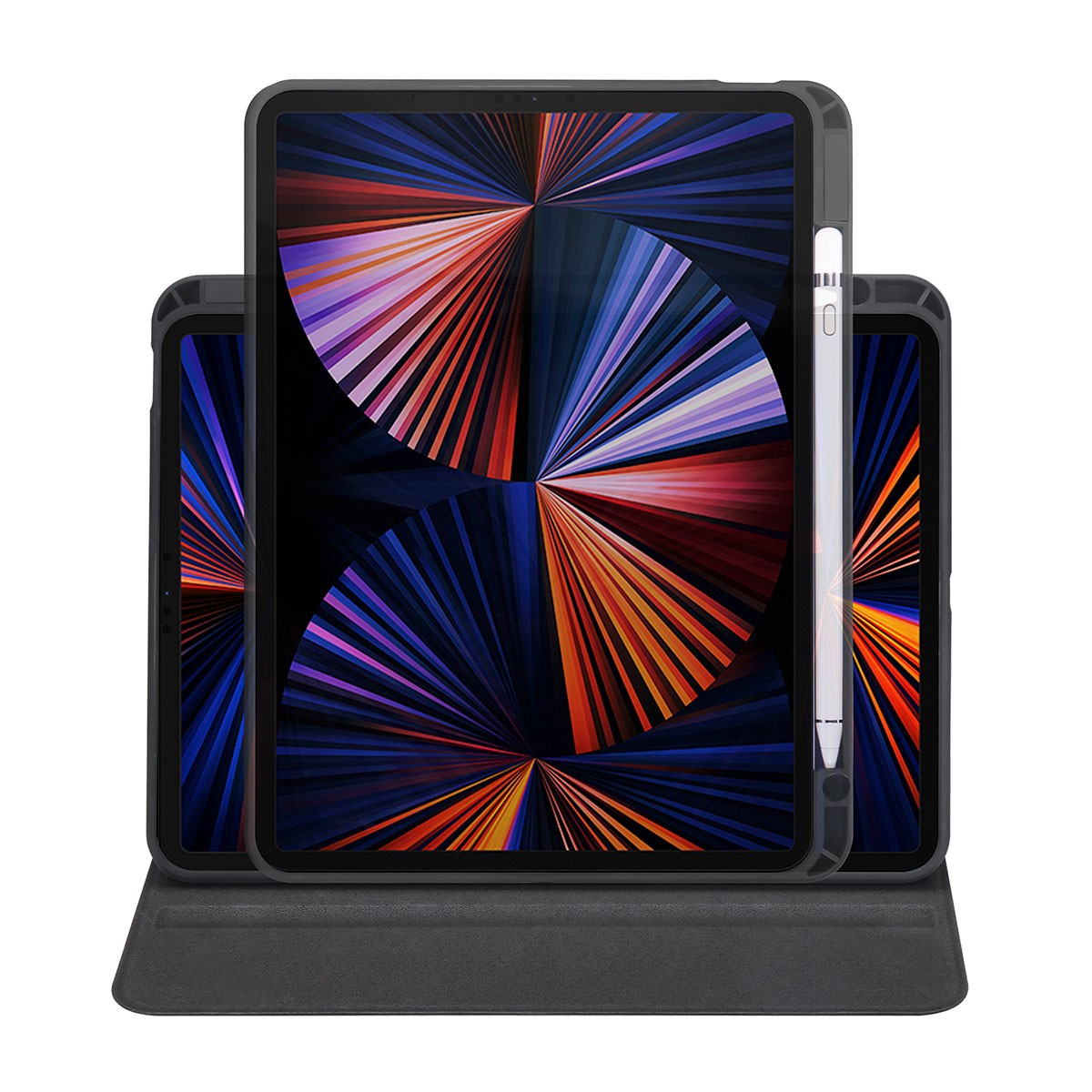 iPad Pro 11 2020 (2.Nesil)  Zore Termik Kalem Bölmeli Dönebilen Standlı