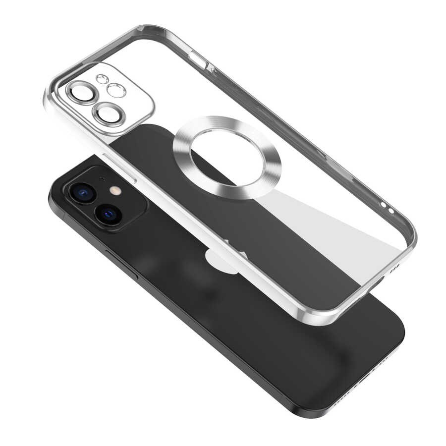 iPhone 11 Kamera Korumalı Logo Gösteren Zore Omega Kılıf