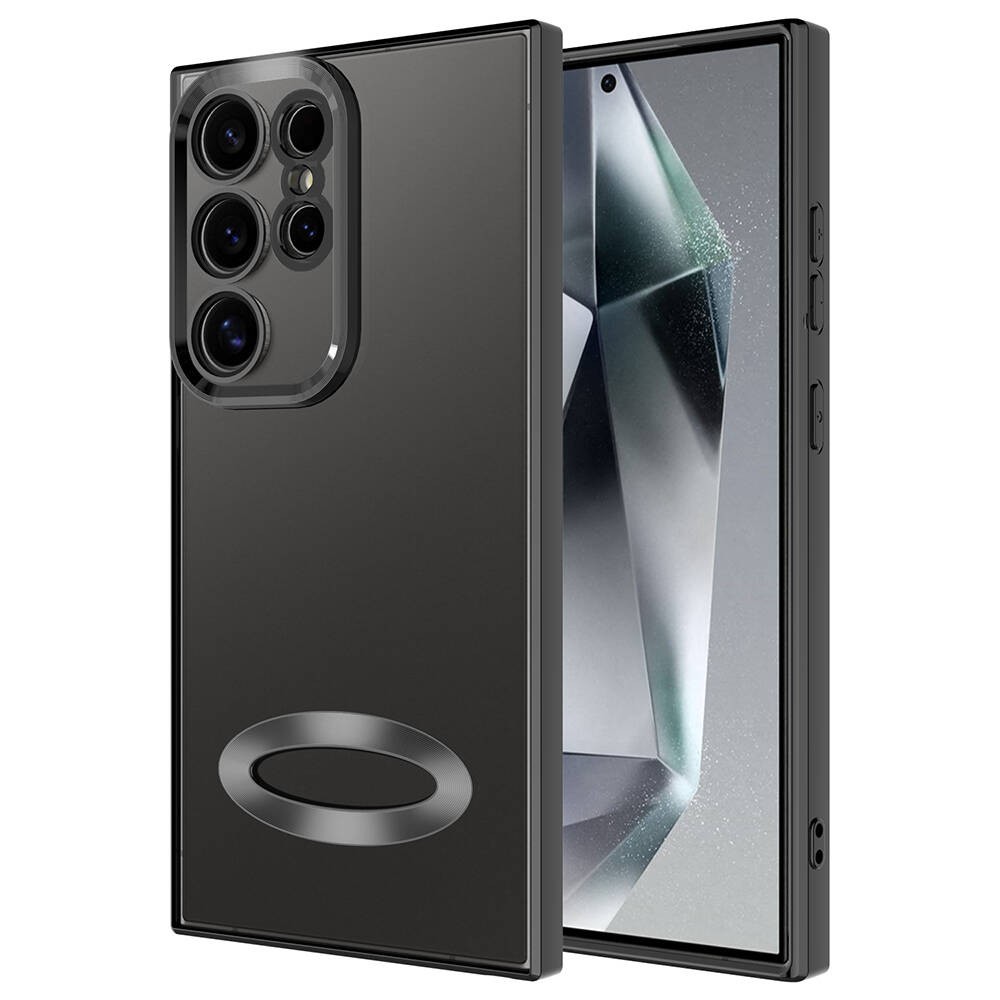 Galaxy S24 Ultra Kamera Korumalı Logo Gösteren Zore Omega Kılıf