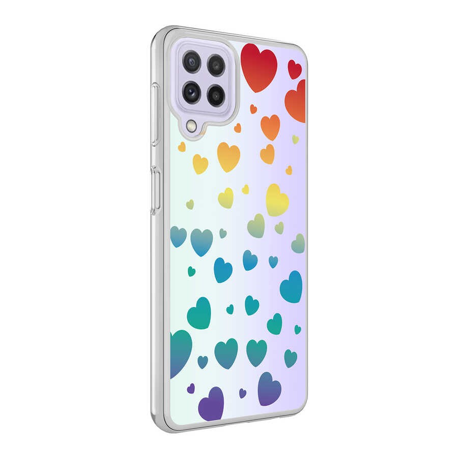 Galaxy M32 Zore M-Blue Desenli Kılıf