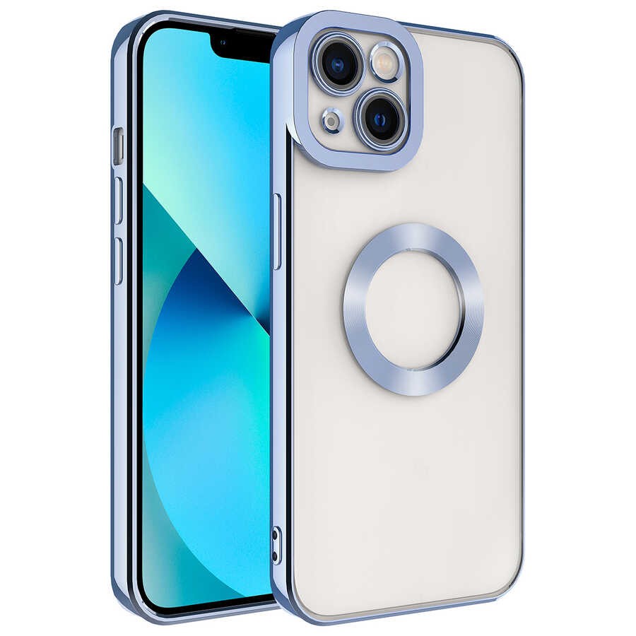 iPhone 13 Kamera Korumalı Logo Gösteren Zore Omega Kılıf