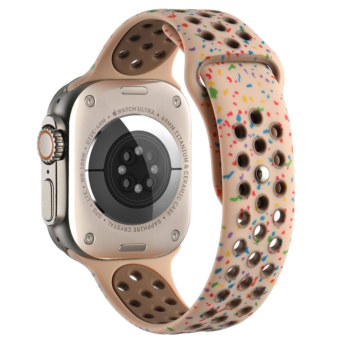 Watch Ultra 49mm Kordon Yeni Seri 2023 KRD-02 Silikon Strap Kayış