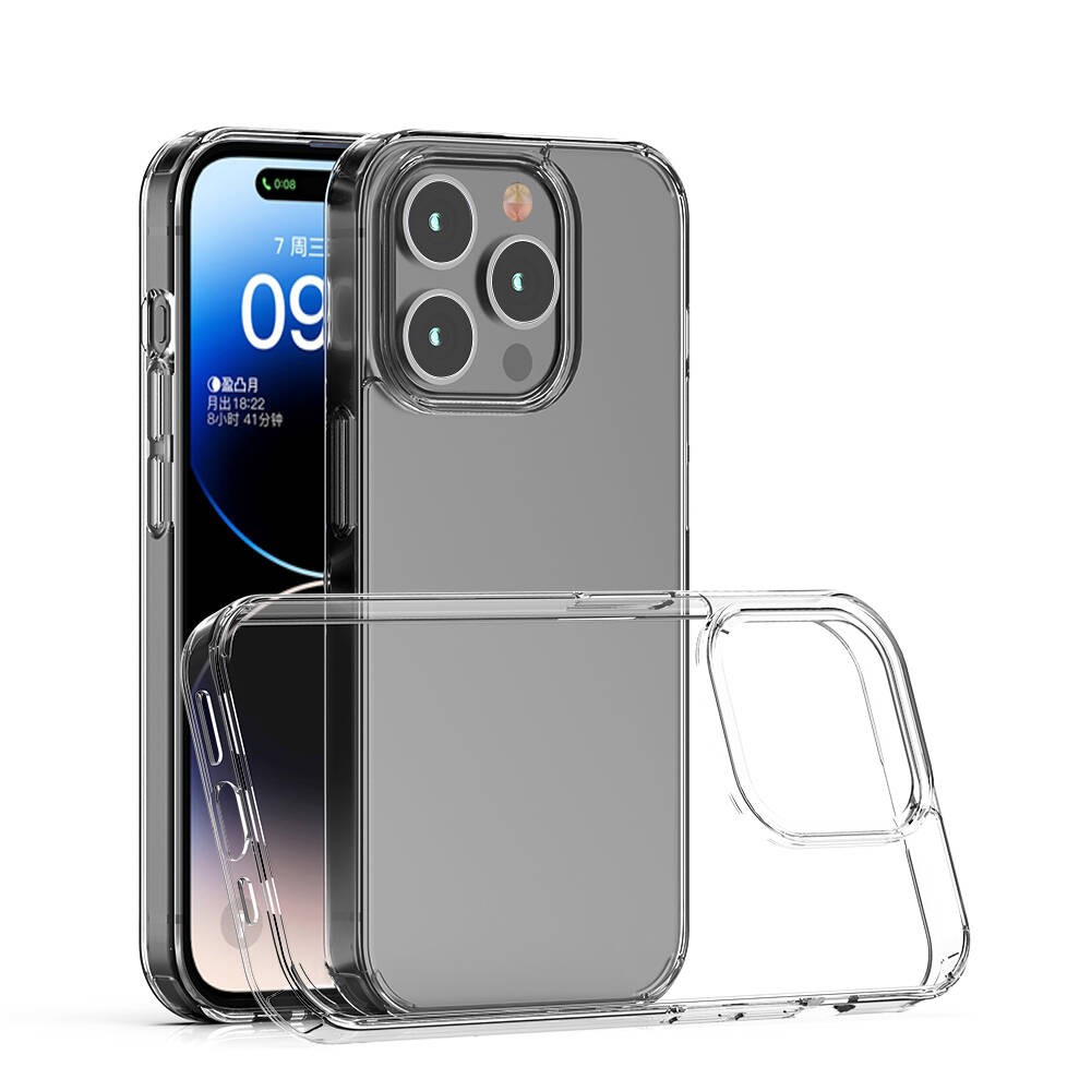 Zore Transparent Case Compatible with iPhone 15 Pro