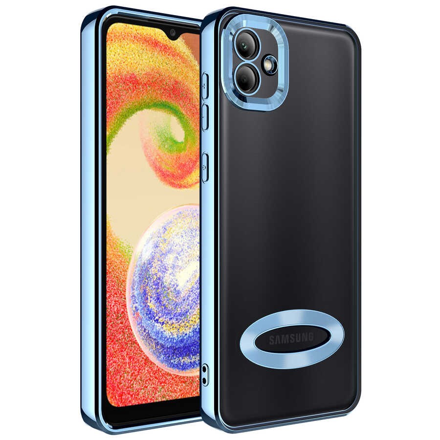 Galaxy A03 Kamera Korumalı Logo Gösteren Zore Omega Kılıf
