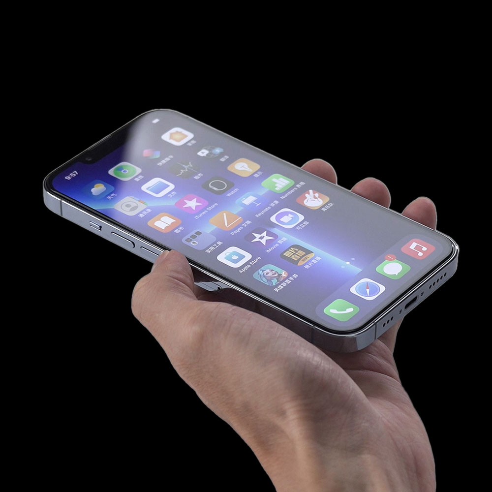 iPhone 8 Zore Hizalama Aparatlı Hadid Glass Cam Ekran Koruyucu