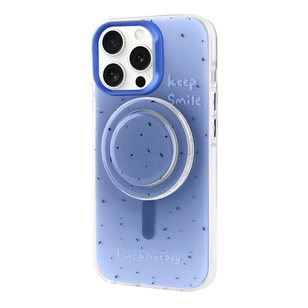 iPhone 15 Pro Max Rona Tiktok Case with Magsafe Charging Feature and Plug+Removable Pop Socket