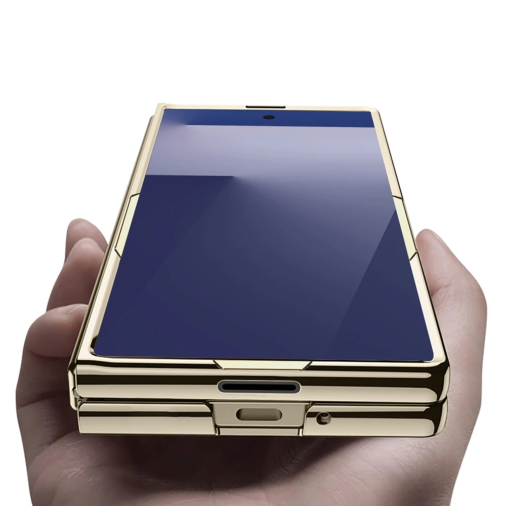 Galaxy Z Fold 7 Kılıf Zore Full Camlı Kıpta Kapak