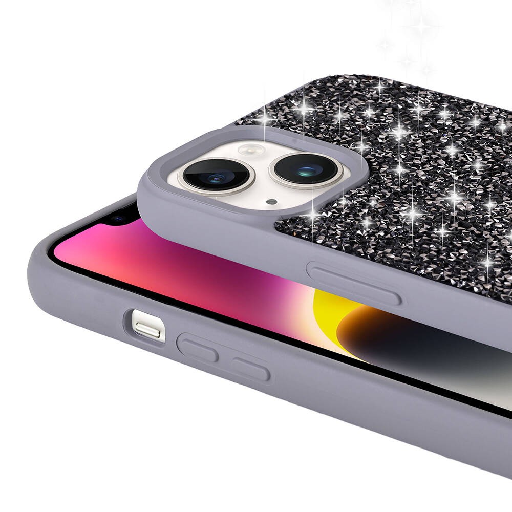 iPhone 13 Parlak Taşlı Tasarım Zore Pırlanta
