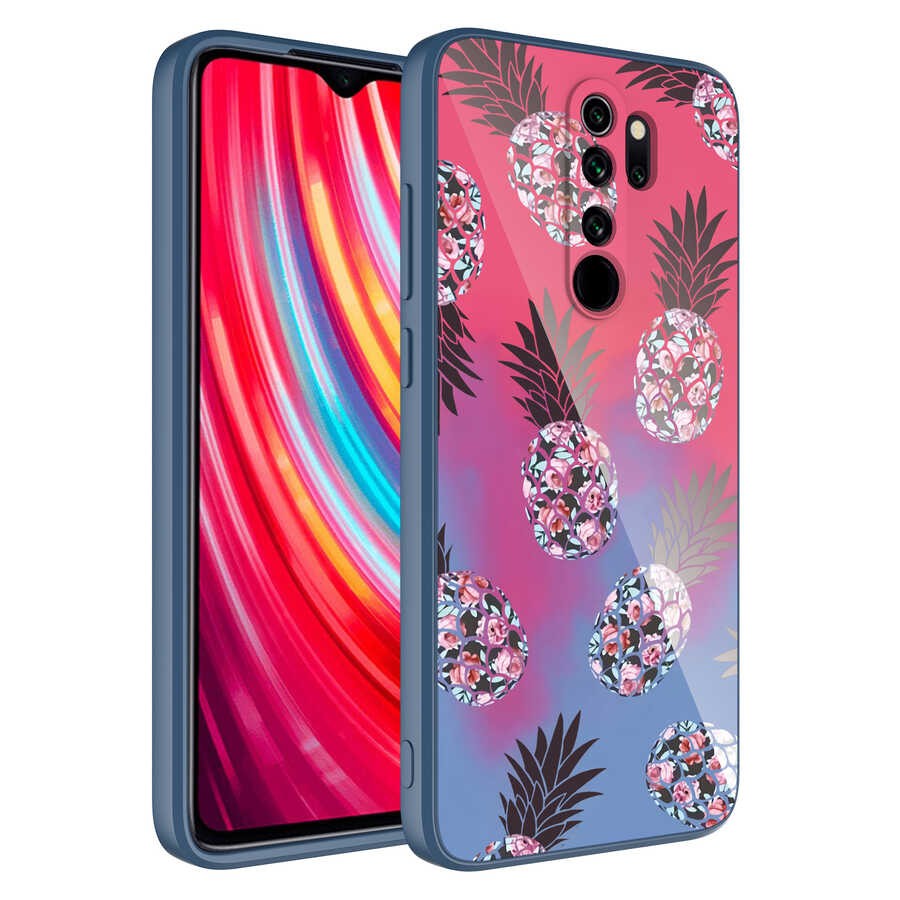 Xiaomi Redmi Note 8 Pro Kamera Korumalı Desenli Sert Silikon Zore Epoksi Kılıf