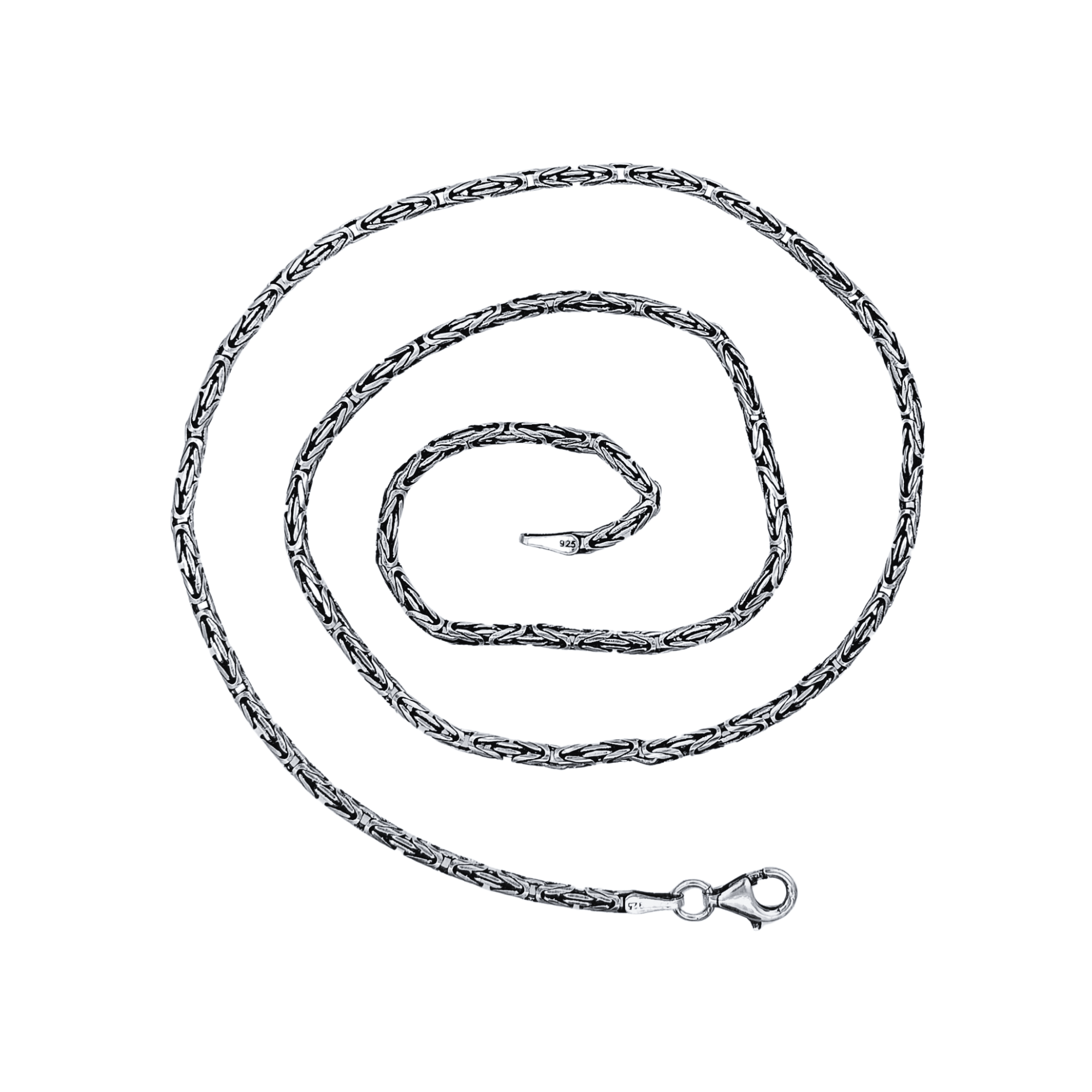 925 Ayar Gümüş Kral Zincir Kolye 2,5 mm 55 cm