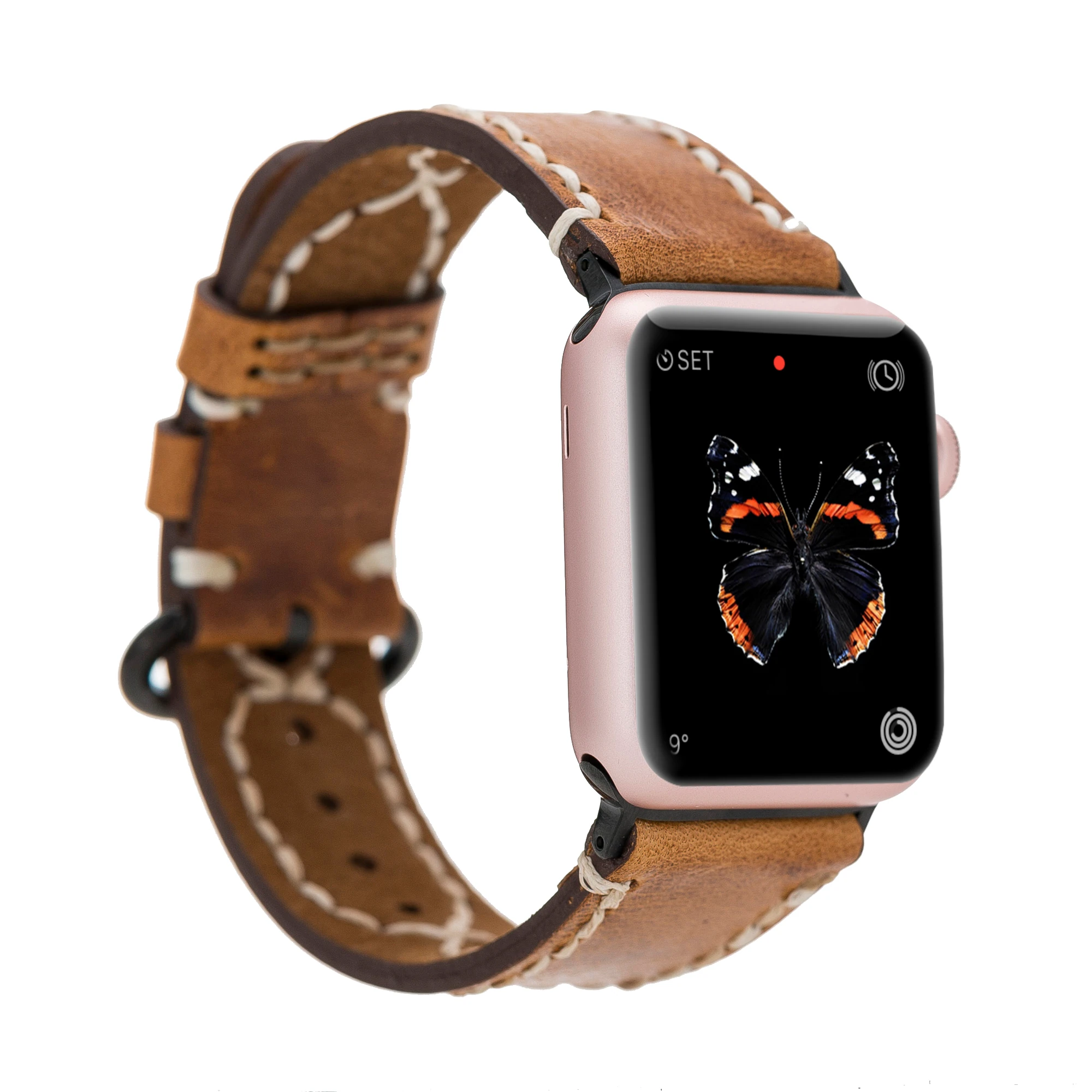 Apple Watch Uyumlu Deri Kordon 42-44-45mm DIAN V18