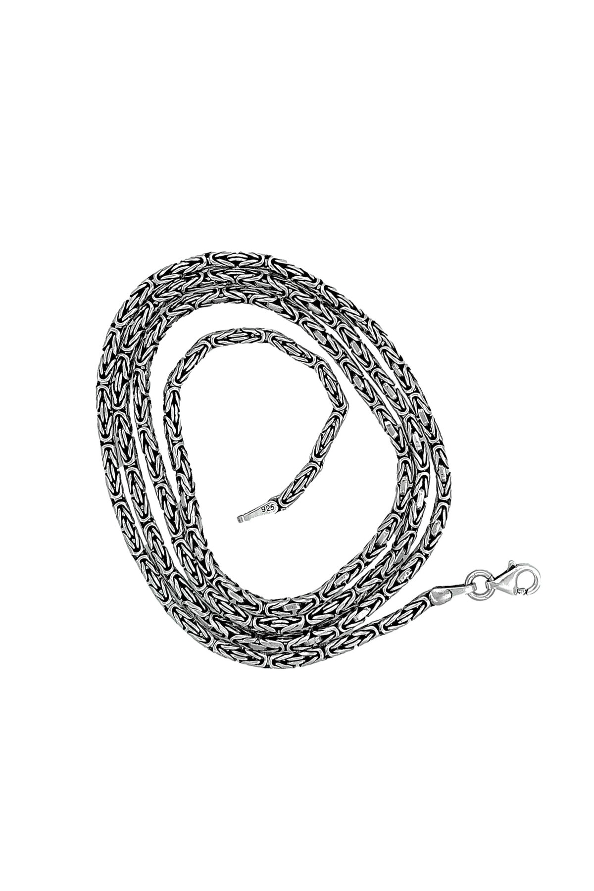 925 Ayar Gümüş Kral Zincir Kolye 2 mm 60 cm