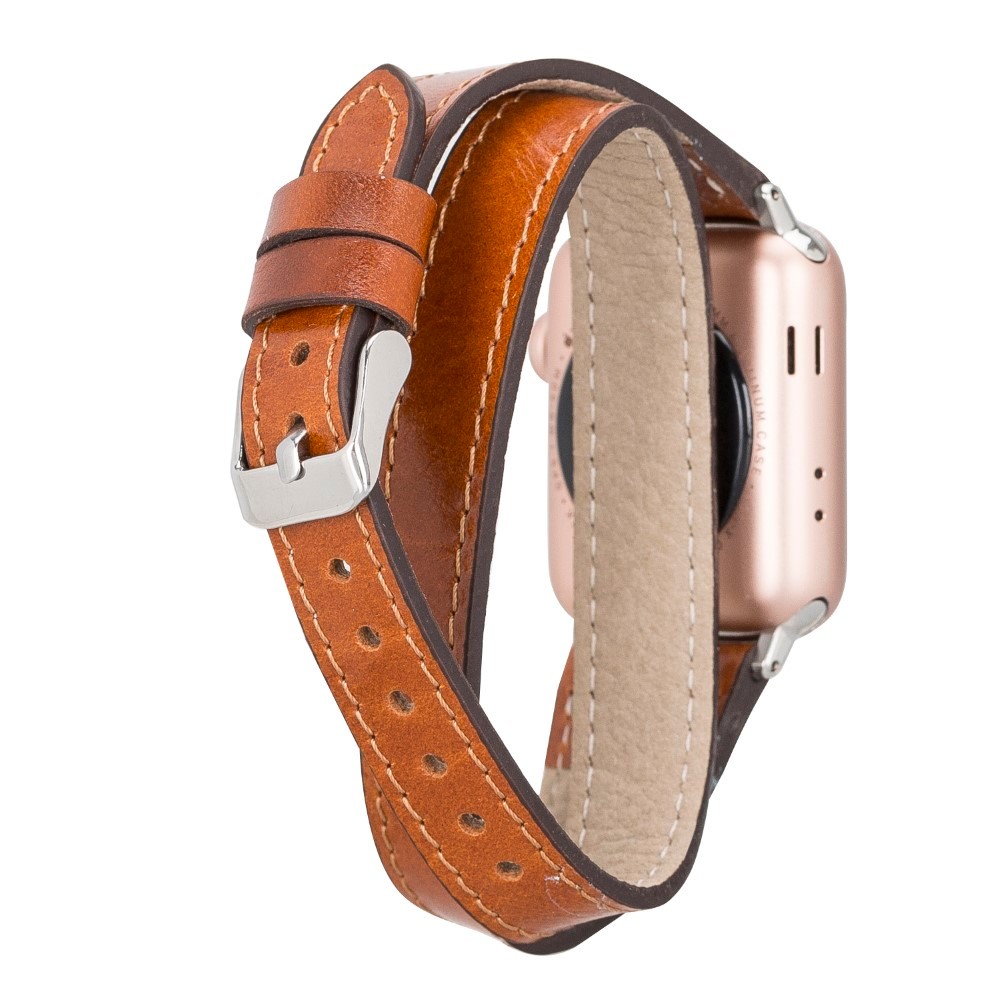 Apple Watch Uyumlu Deri Kordon 42-44-45mm Slim DT QUA