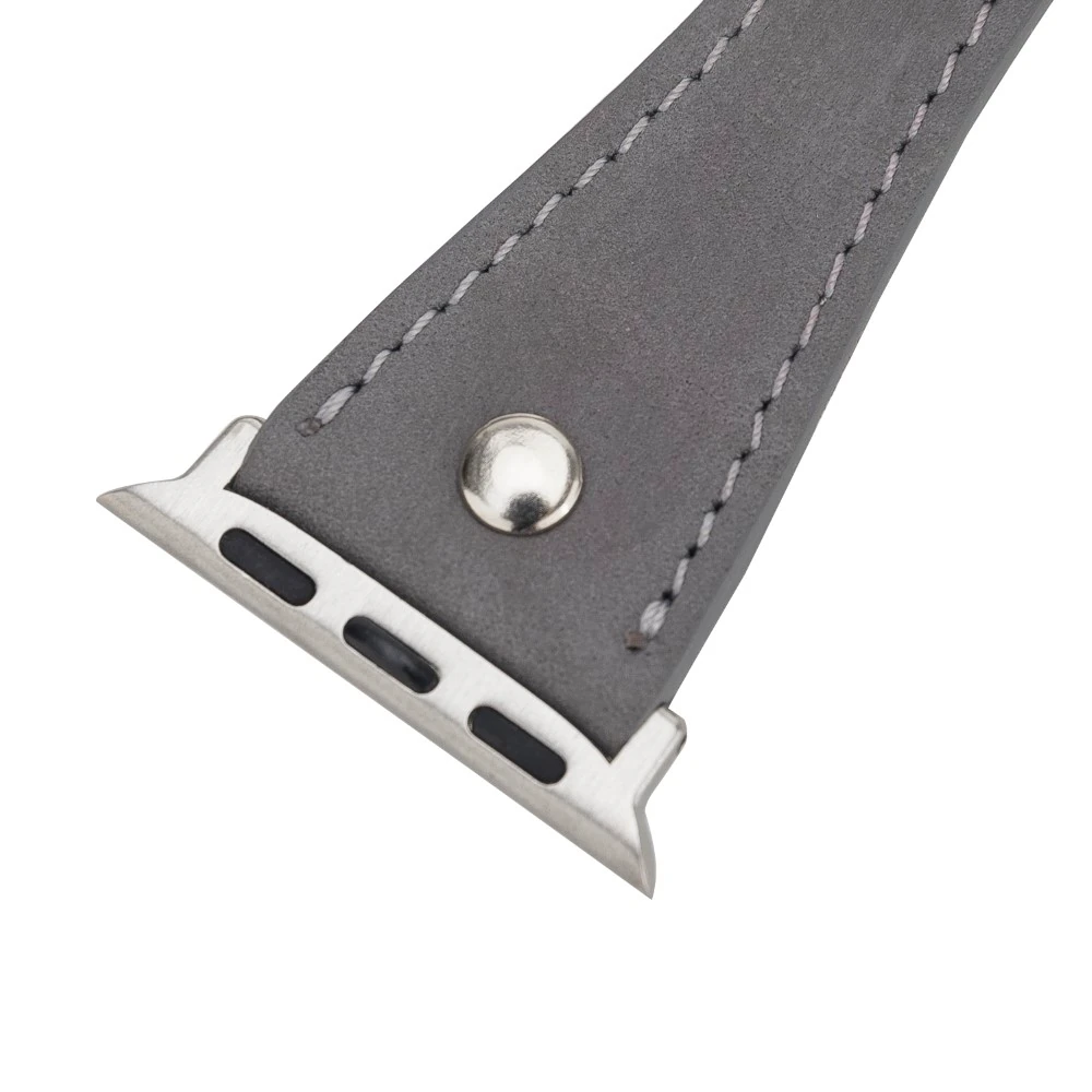 Apple Watch Uyumlu Deri Kordon 42-44-45mm Slim DT STRST9