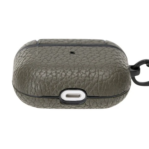 Apple AirPods Pro Uyumlu Deri Kılıf Juni ERC9 Yeşil