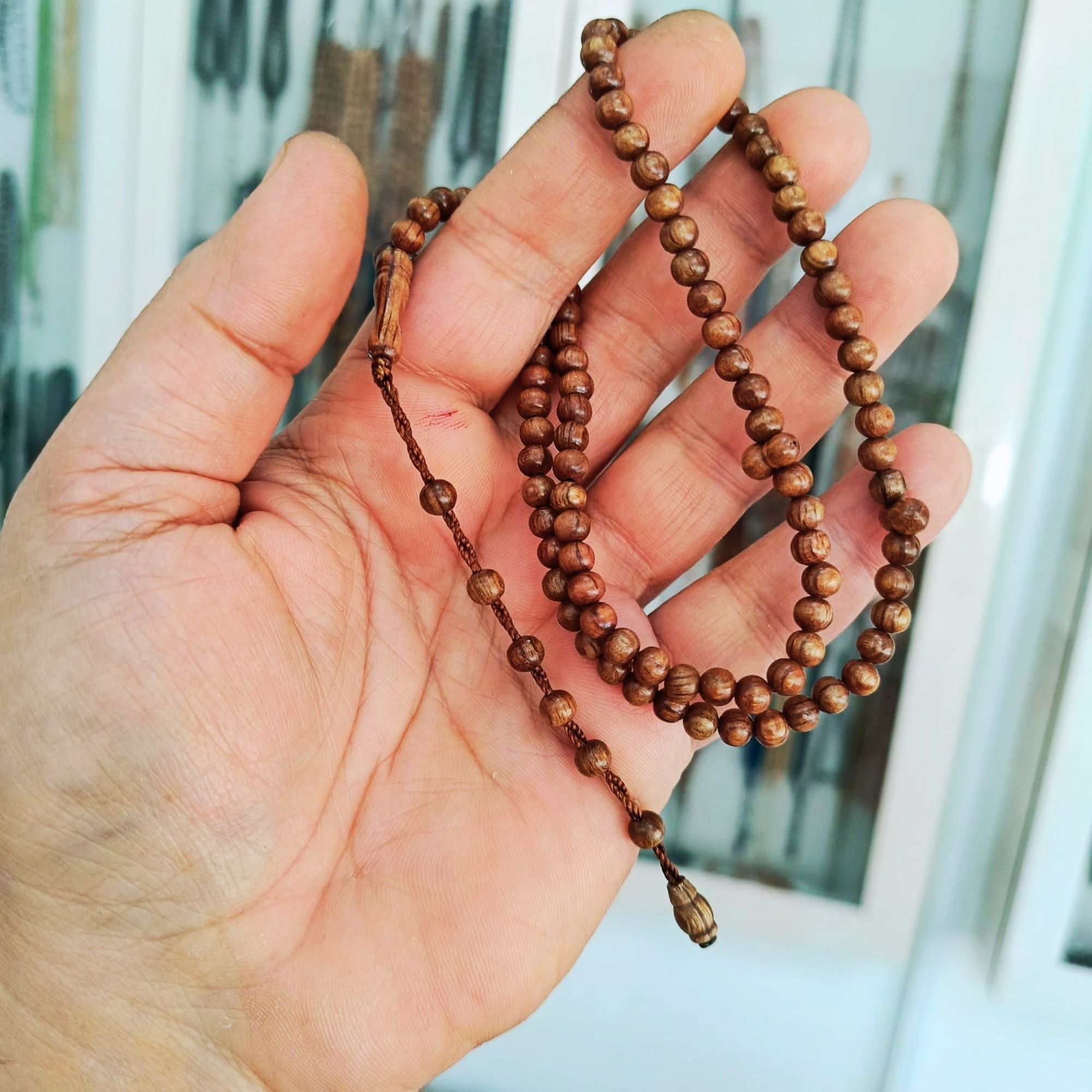 Gül Ağacı 9'luk Namaz Dua Zikir Tesbihi 5,5 mm