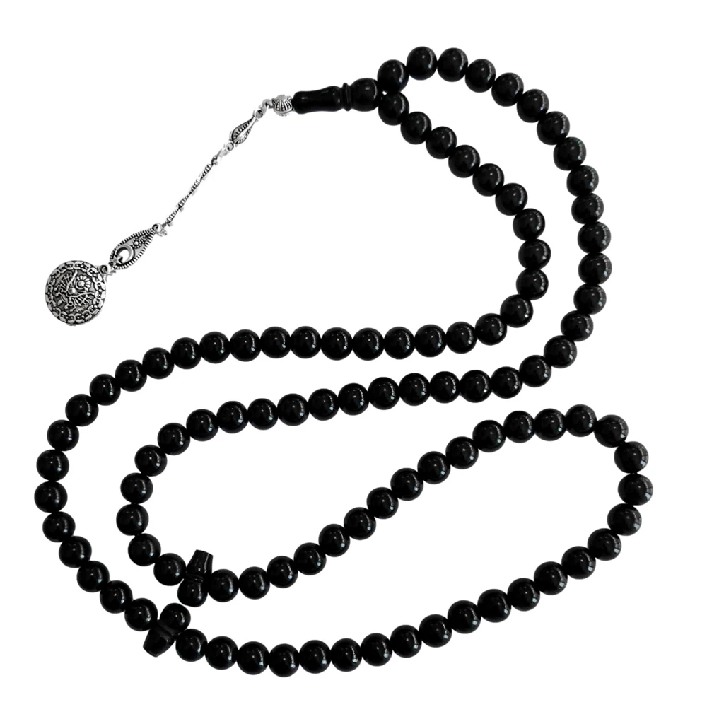 99'luk Gürcistan Oltu Taşı Tesbih Büyük Boy 9 mm