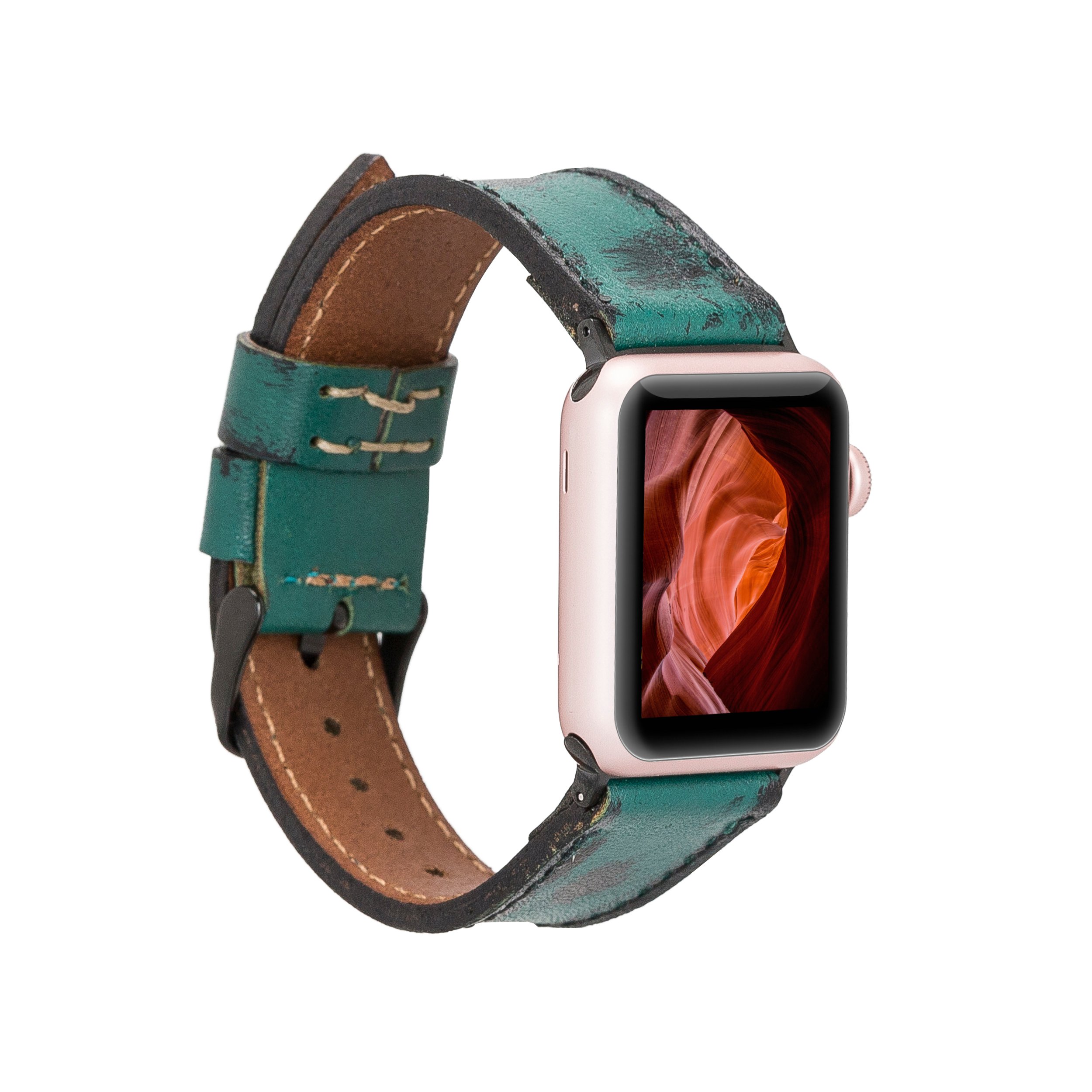 Apple Watch Uyumlu Deri Kordon 38-40-41mm V6