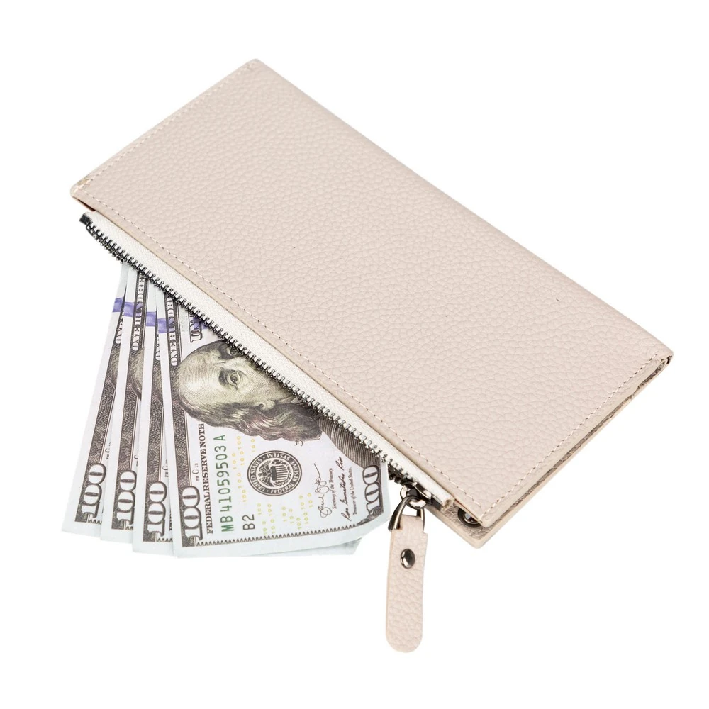 Lozan Strap 6.5 inch Uyumlu Deri Kartlıklı Kılıf ERC3 Bej