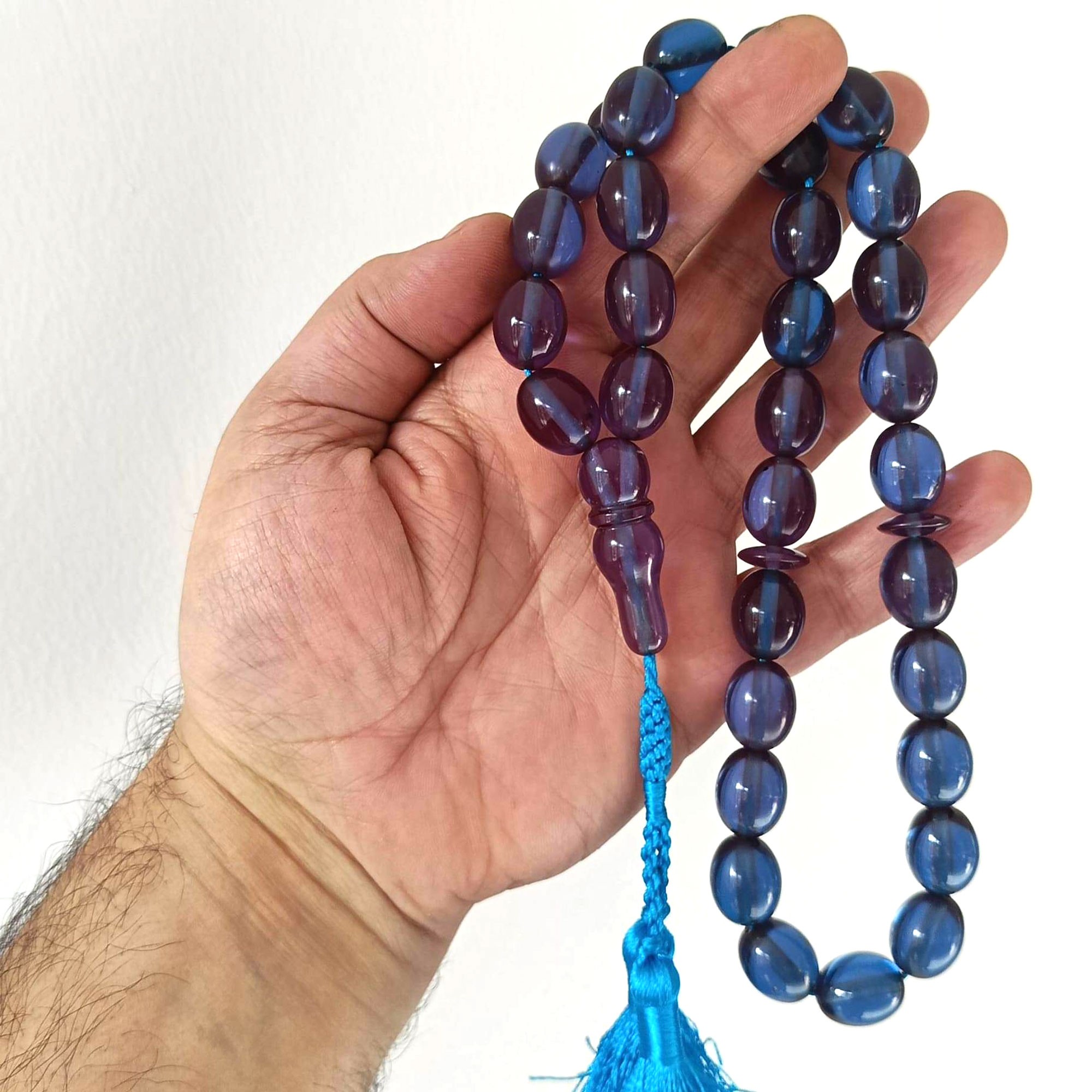 Sıkma Kehribar Tesbih