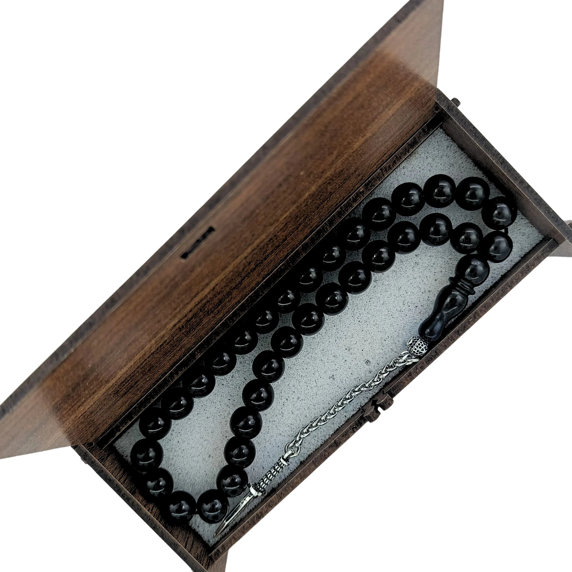 Kasatura Püsküllü Gürcistan Oltu Taşı Tesbih 9 mm