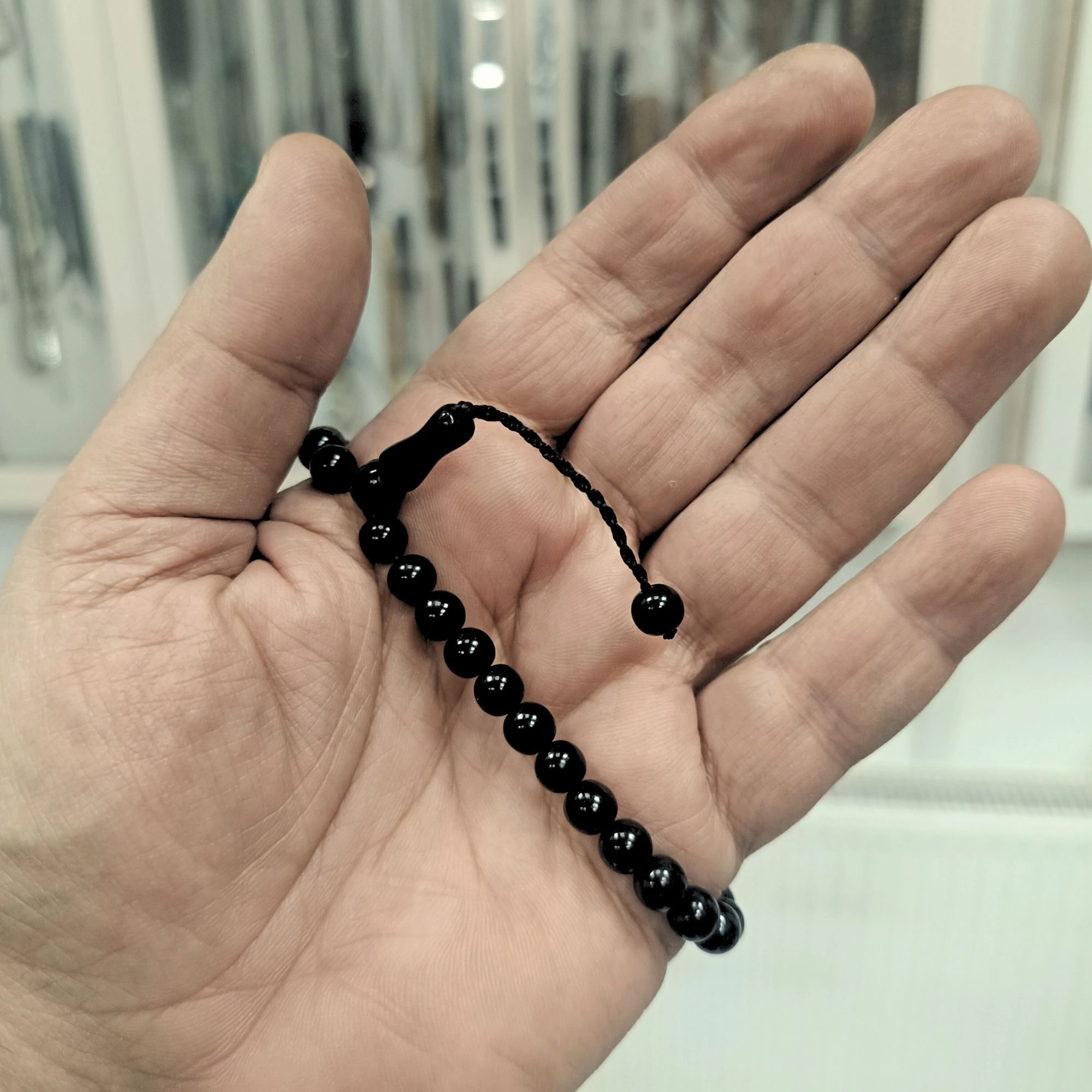 İsimli Gürcistan Oltu 4 Parmak Tesbih 7 mm