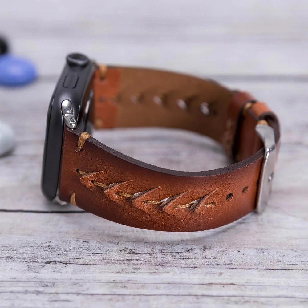 Apple Watch Uyumlu Deri Kordon 42-44-45mm RST2EF Boras