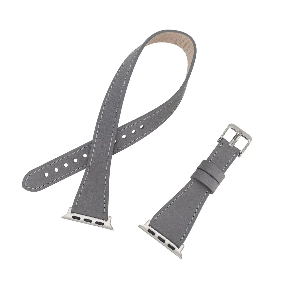 Apple Watch Uyumlu Deri Kordon 42-44-45mm Slim DTQUARST9