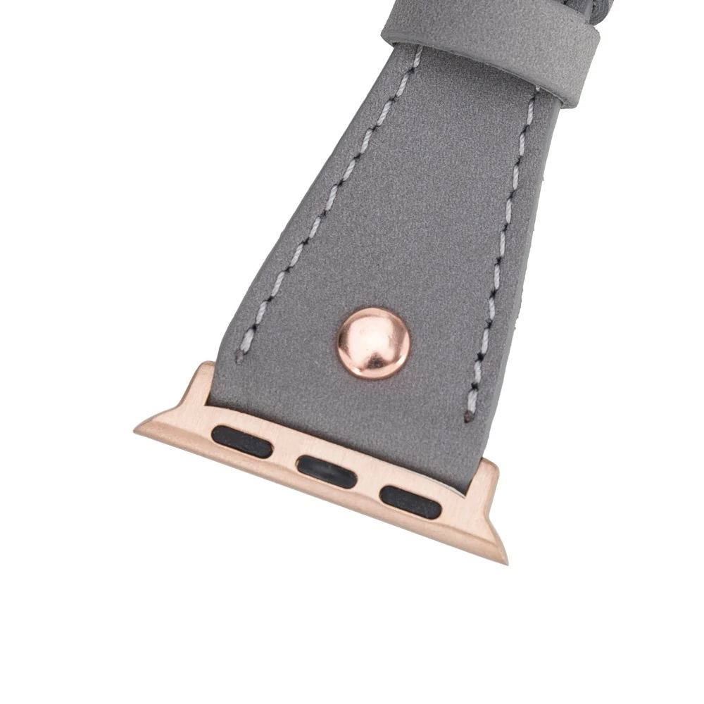 Apple Watch Uyumlu Deri Kordon 42-44-45mm Slim DT RGRST9