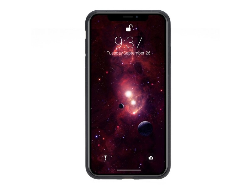 Apple iPhone XS Max Uyumlu Deri Arka Kapak Foncaze G19 Taba