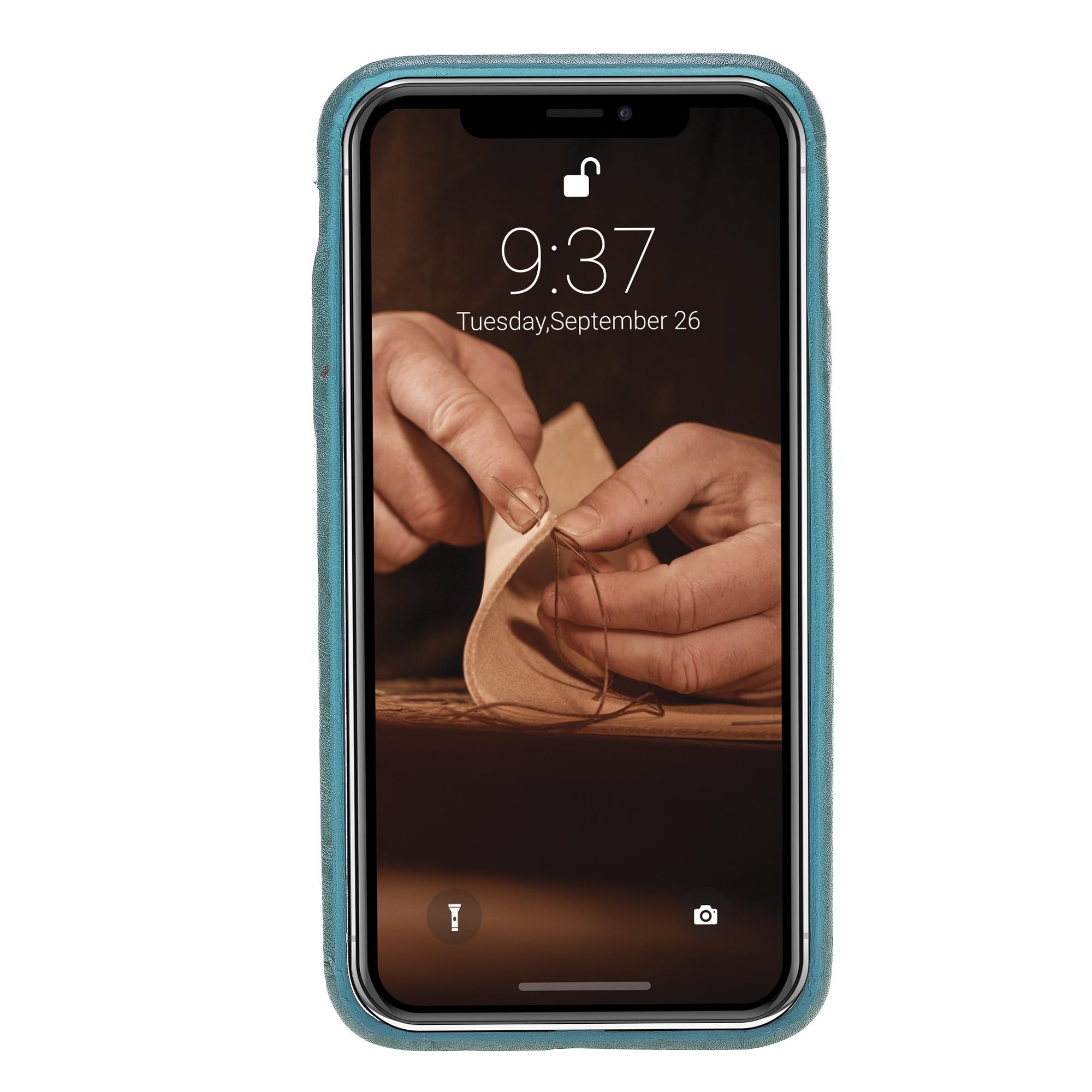 Apple iPhone X-XS Uyumlu Deri Arka Kapak FXCP UCCC B14