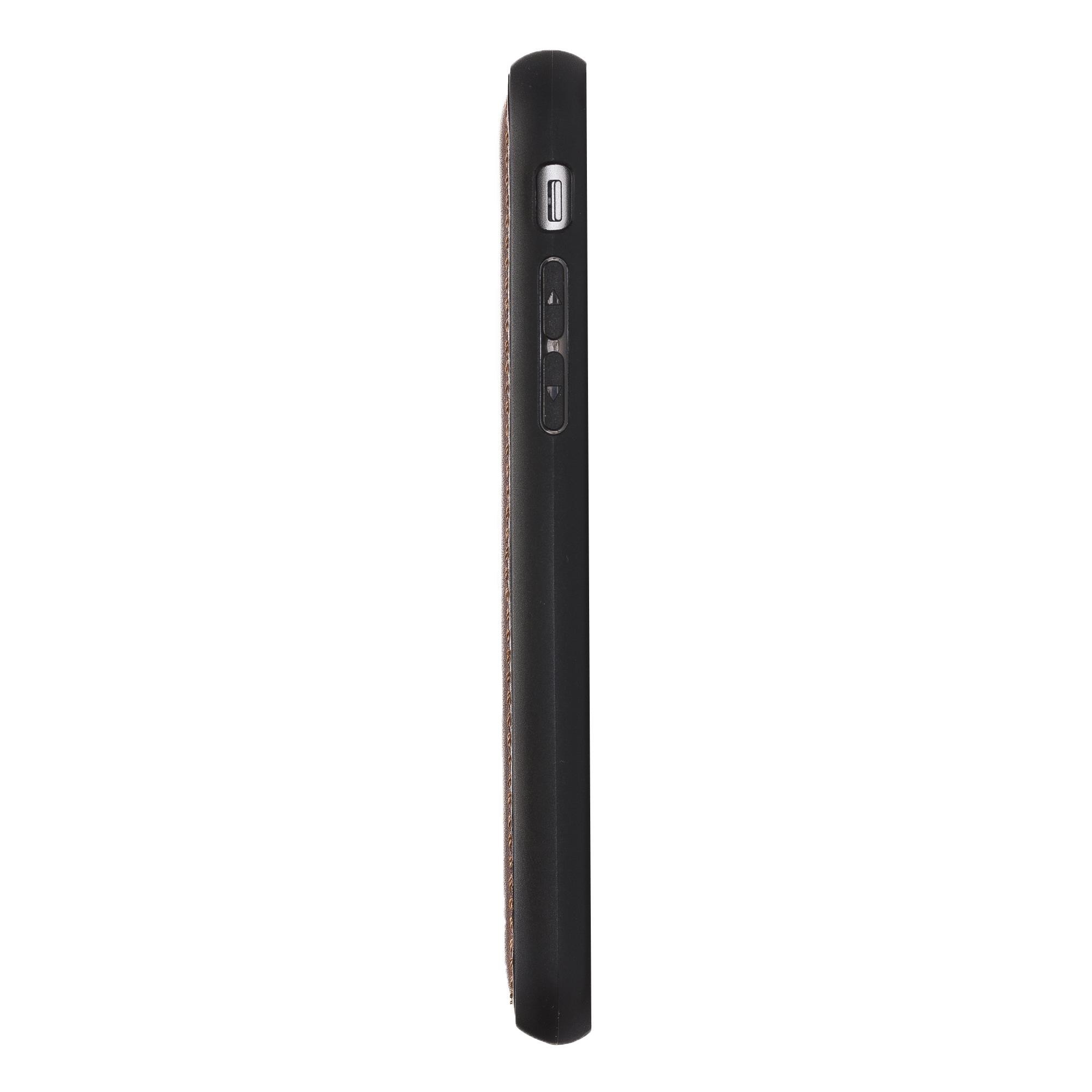 Apple iPhone 7-8-SE Uyumlu Deri Arka Kapak RST2EF Taba