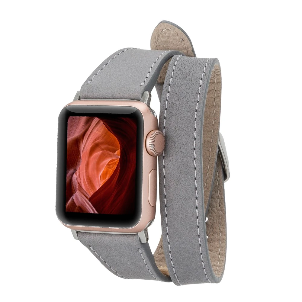 Apple Watch Uyumlu Deri Kordon 42-44-45mm Slim DTQUARST9
